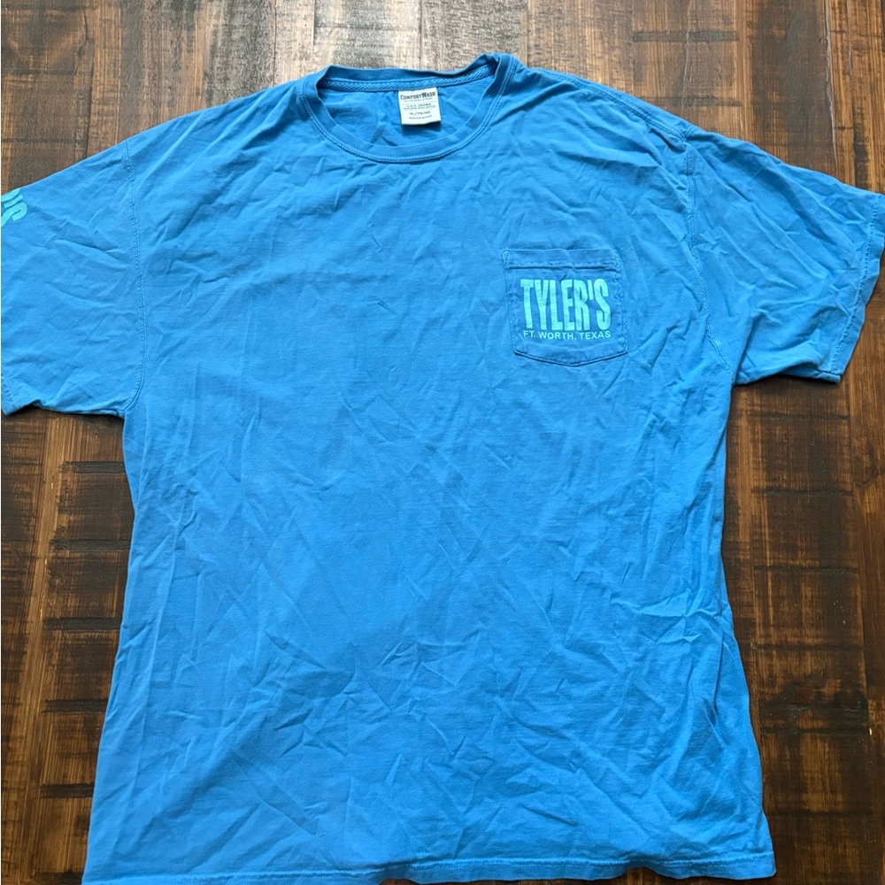 Tyler’s Fort Worth Texas Blue ComfortWash Pocket T-Shirt XL